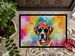 Boxer Hippie Dawg Doormat Front Door Mat Indoor Outdoor Rugs For Entryway, Non Slip Washable Low Pile, 24H X 36W_maomaolike.com