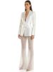 Women's Clothing New Style Hollow Beaded Three Dimensional Flower Suit Pearl Sequin Mesh Trousers Set_maomaolike.com