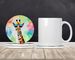Hippie Animal Giraffe Large Sandstone Coasters Pack Of 4 Absorbent Round Coasters Decor Gifts For Men Or Women, 4 In, Multicolor_maomaolike.com