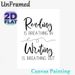 Reading & Writing Quote Painting Poster, Minimalist Black & White Typographic Poster, Inspirational Literary Decor Ideal For Home Office, Study Room_maomaolike.com
