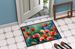 Ohio Scarlet Carnations In Watercolor Doormat Front Door Mat Indoor Outdoor Rugs For Entryway, Non Slip Washable Low Pile, 24H X 36W_maomaolike.com