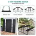 Indoor And Outdoor Folding Picnic Table Bench Set With Wood-like Texture_maomaolike.com