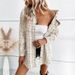 Women's Clothing small fragrance style pocket jacket retro mid length plaid cardigan_maomaolike.com