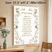 Home Blessing Painting Poster, Soft Watercolor Floral Framed Poster, Warm Blessing Message With Gentle Botanical Decor, Ideal For Living Room, Bedroom_maomaolike.com