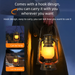 LED Rechargeable Bar Creative Qingba Decorative Table Iron Art Outdoor Camping Kerosene Lamp Lantern_maomaolike.com