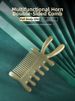 Natural Horn Multifunctional Comb, Dual-Use Tool For Scalp Care And Facial Lifting Meridian Massage_maomaolike.com