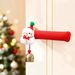2025 New Christmas Plush Door Handle Decorative Handle Cover Cute Warm Anti-Touch Christmas Gift_maomaolike.com