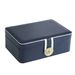Double Layer Jewelry Box Organizer Large Capacity PU Leather Storage Ring Box Earrings Studs Jewelry Display Jewelry Packaging_maomaolike.com