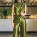 Women's Clothing Summer New Fashion Two-piece Summer Slit Loose Flared Pants Set_maomaolike.com