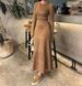 Women's Clothing solid color round neck slim fit long sleeve high waist long skirt suit for women_maomaolike.com
