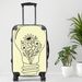Flower16 Luggage, 20/24/28 Inch Luggage, Carry-On, Custom Luggage, Luggage Set, Suitcase, Travel, Vacation, Cabin Suitcase, Custom Suitcase, Personalized Luggage_maomaolike.com