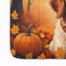 Brittany Spaniel Fall Memory Foam Kitchen Mat Machine Washable Anti-Fatigue Mat Cushion Comfort Bath Mat Or Kitchen Rug_maomaolike.com