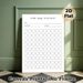 100 Day Tracker Painting Poster, Minimalist Black-and-white Circular Layout Poster, Practical Tool To Record Daily Goal Progress, Suitable For Home_maomaolike.com