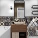 32-Piece Set Luxury Black Gold Moroccan Tile Stickers, Waterproof Peel And Stick Backsplash Decals For Kitchen Bathroom Wall Renovation_maomaolike.com
