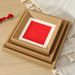 New Chinese-style DIY Handmade Square Small Frame, Empty Calligraphy, Blank Picture With Gold-speckled Paper, Display_maomaolike.com