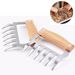 Barbecue Fork Chicken Shredded Wooden Handle Anti-skid Creative Kitchen Fork_maomaolike.com