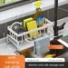 Kitchen Faucet Sink Rack, Dishwashing Liquid Countertop Sink, Household Dishcloth Sponge Draining Storage Rack_maomaolike.com