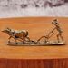 Old Cow Ancient Rural Farming Farmer And Ox Figurine Desktop Decoration Small Brass Metal Craft_maomaolike.com