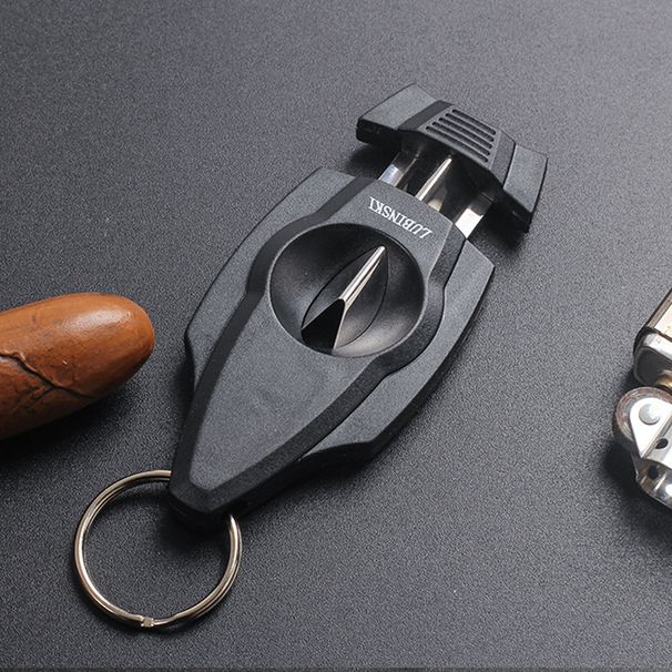 Cutter With Single V-cut Krups Stainless Steel Blade, Portable Pendant Cutter, Cuban Cigar Tool Accessory_maomaolike.com
