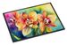 Orchids In Watercolor Doormat Front Door Mat Indoor Outdoor Rugs For Entryway, Non Slip Washable Low Pile, 24H X 36W_maomaolike.com