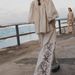 Women's Clothing Fashion Cotton and Linen Printed Wide Leg Pants Set 2024 Spring and Summer New Products_maomaolike.com