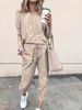 Women's Clothing 2024 spring autumn and winter printed casual long sleeved women's sports suit_maomaolike.com