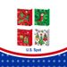 12-Pack Red Christmas Gift Bags Assorted Sizes With Handles Trees, Cartoon Holiday Birthday, And Parties, 12Pcs_maomaolike.com