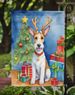 Fox Terrier Christmas Reindeer Garden Flag Mailbox Flag Decorative Yard Flag Banner Outside Patio Artwork Yard Flower Beds, Garden Size, Multicolor_maomaolike.com