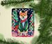 Shiba Inu Christmas Porcelain Ornament Christmas Tree Hanging Decorations For Home Christmas Holiday, Rectangle, Gift, Multicolor_maomaolike.com