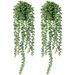 Fake Hanging Plants Artificial Succulent Lover's Tears Fake Plants Pearl String Beads Potted Plants_maomaolike.com
