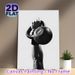 Kettlebell Fitness Painting Poster, Monochrome Minimalist Workout Scene Poster, Motivational Fitness Decor Ideal For Gym, Home Workout Space_maomaolike.com