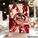 Disco Ball Painting Poster, Textured Palette Knife Style Poster, Vibrant Red-toned Retro Disco Decor Ideal For Living Room, Bar Or Entertainment Space_maomaolike.com