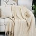 Apartment Bed End Decoration Sofa Bed Cover Knitted Bed End Blanket Hotel Bed Flag_maomaolike.com