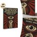 George Orwell Quote Painting Poster, Vintage Propaganda-style Poster, Thought-provoking Iconic Quote With Eye & Raised Fist Design, Suitable For Home_maomaolike.com