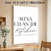 Kitchen Humor Painting Poster, Minimalist Black & White Typographic Poster, Witty Daily Reminder Ideal For Kitchen Spaces_maomaolike.com