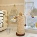 Rack For Bags, Paper Towel Holder, Cloth Kitchen Vertical Storage Rack, Roll Paper, Solid Wood, No-Drill Lazy_maomaolike.com