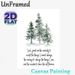 Snowy Pine Trees With Serenity Prayer Painting Poster, Soft Watercolor Winter Forest Scene Poster, Soothing Inspirational Quote Decor For Living Room_maomaolike.com