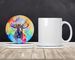 Hippie Animal Moose Large Sandstone Coasters Pack Of 4 Absorbent Round Coasters Decor Gifts For Men Or Women, 4 In, Multicolor_maomaolike.com