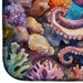 Octopus Among Coral Dish Drying Mat Absorbent Dish Drying Mat Pad For Kitchen Counter Dish Drainer Mat For Countertop, 14 X 21", Multicolor_maomaolike.com