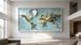 World Map In Relief Natural Forces And Visual Impact Heavy Texture And Intense Colour Greenland, Decorative Painting_maomaolike.com