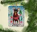 Miniature Pinscher Christmas Porcelain Ornament Christmas Tree Hanging Decorations For Home Christmas Holiday, Rectangle, Gift, Multicolor_maomaolike.com