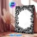 Disco Ball Painting Poster, Monochrome Glossy Mirrored Disco Balls Framed Poster, Brings Retro Party Vibe, Suitable For Living Room, Home Bar And_maomaolike.com