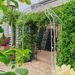 Metal Garden Arch W74.4'' X H98.4'' Garden Arbor Trellis Climbing Plants Support Rose Arch Outdoor Arch_maomaolike.com