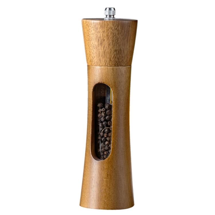 Pepper Grinder Pagoda-shaped Wooden Kitchen Pepper Mill_maomaolike.com