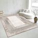 Living Room Rug Large Size Gorgeous Gold Frame Design Bedroom Rug Plush Thickened Machine Washable Thickened Underlay Interior Decorative Rug_maomaolike.com
