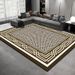 Living Room Rug,Large Rug,Oversized, Gold Leaves Design,Bedroom Rug,Soft And Thick, Machine Washable, Thickened Rug, Bedside Rug,Decorative Indoor Rug_maomaolike.com