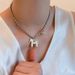 LATS White Black Green Blue Pink Color Enamel Colt Horse Pendant Necklaces For Women Silver Plated Alloy Beads Chain_maomaolike.com