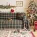 Christmas Plaid American Retro Multi-Purpose Blanket Non-Slip Full Homestay Sofa Slipcover Cover Cloth_maomaolike.com