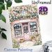 Floral Bookshop Painting Poster, Delicate Watercolor Pastel Pink Bookstore With Lush Blooming Flowers Poster, Warm Cozy Decor Ideal For Living Room_maomaolike.com