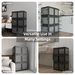 384QT 3-Pack Transparent Stackable Storage Bins With 5 Doors To Open With Wheels, Folding Plastic Craft Containers Large Closet Organizers Box For Bedrooms Living Rooms Study Kids' Toys, Black_maomaolike.com